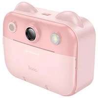 Детская фотокамера с моментальной печатью Hoco DV204 Dual-camera Pink
