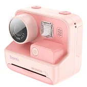 Детская фотокамера с моментальной печатью Hoco DV200 Dual lens Pink
