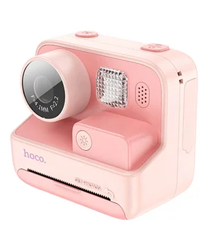 Детская фотокамера с моментальной печатью Hoco DV200 Dual lens Pink Детская фотокамера с моментальной печатью Hoco DV200 Dual lens Pink