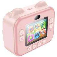 Детская фотокамера с моментальной печатью Hoco DV204 Dual-camera Pink