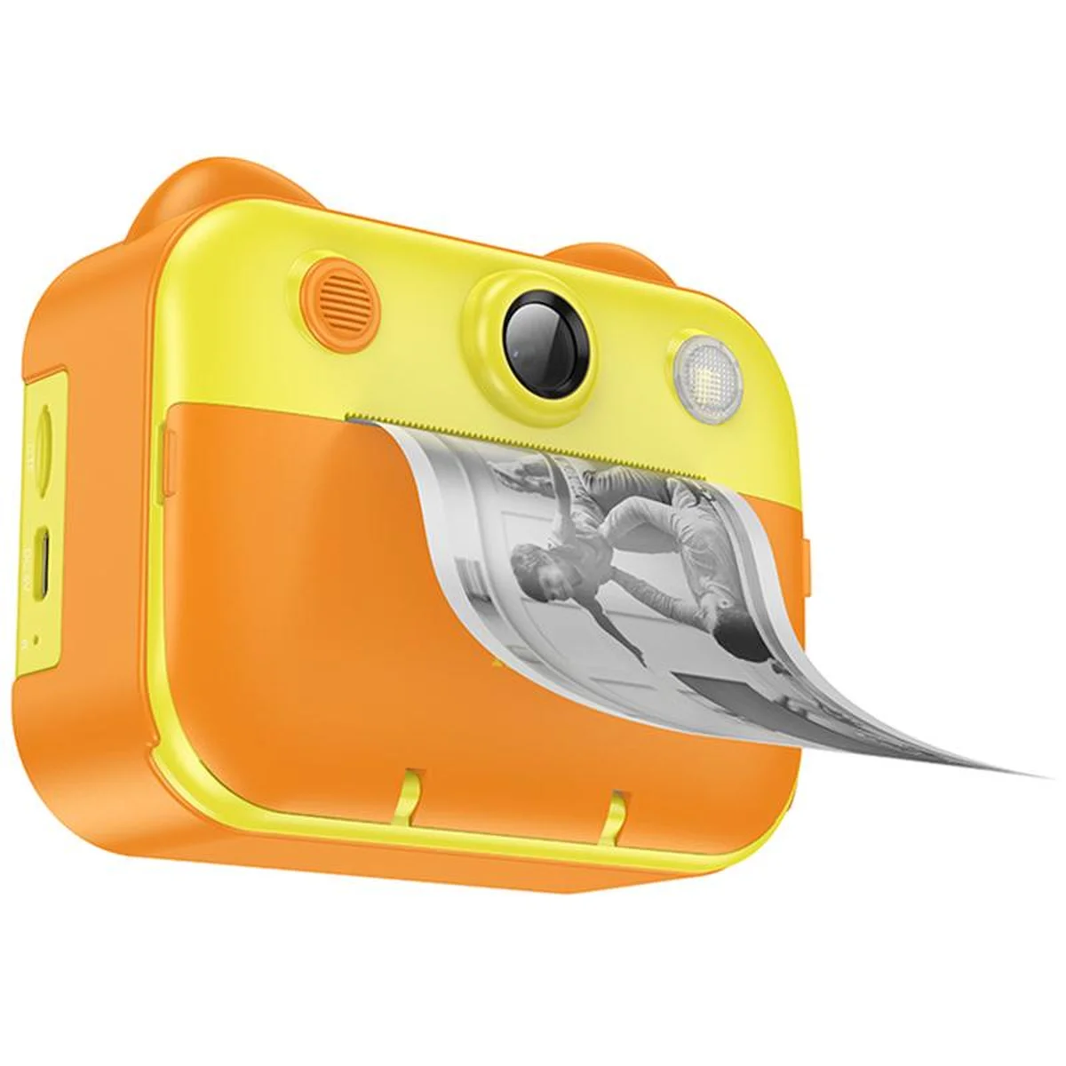 Детская фотокамера с моментальной печатью Hoco DV204 Dual-camera Yellow