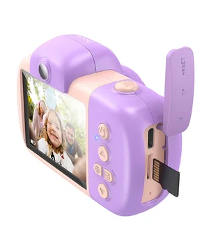 Детская фотокамера Hoco DV201 Dual lens Pink Детская фотокамера Hoco DV201 Dual lens Pink