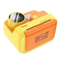 Детская фотокамера с моментальной печатью Hoco DV200 Dual lens Yellow