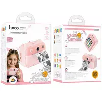Детская фотокамера с моментальной печатью Hoco DV204 Dual-camera Pink