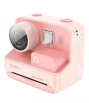 Детская фотокамера с моментальной печатью Hoco DV200 Dual lens Pink