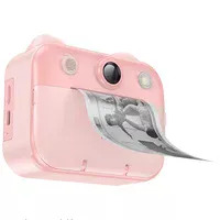 Детская фотокамера с моментальной печатью Hoco DV204 Dual-camera Pink