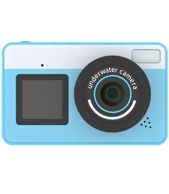 Детская водонепроницаемая цифровая камера D70 Blue