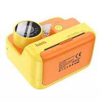 Детская фотокамера с моментальной печатью Hoco DV200 Dual lens Yellow