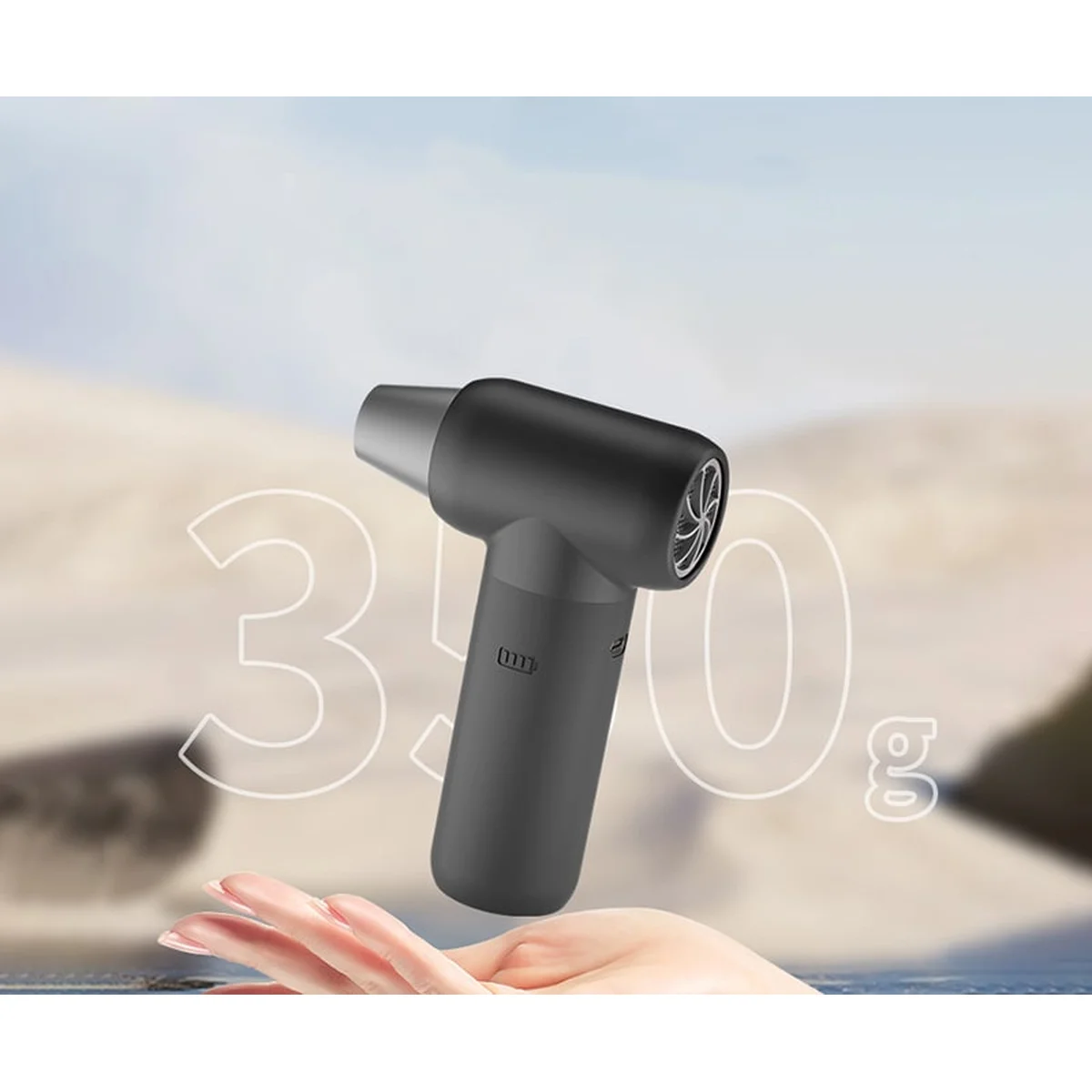 Турбофен "Turbo Air Blaster" 110000 RPM WK-CFJ01 с дополнительными насадками Черный