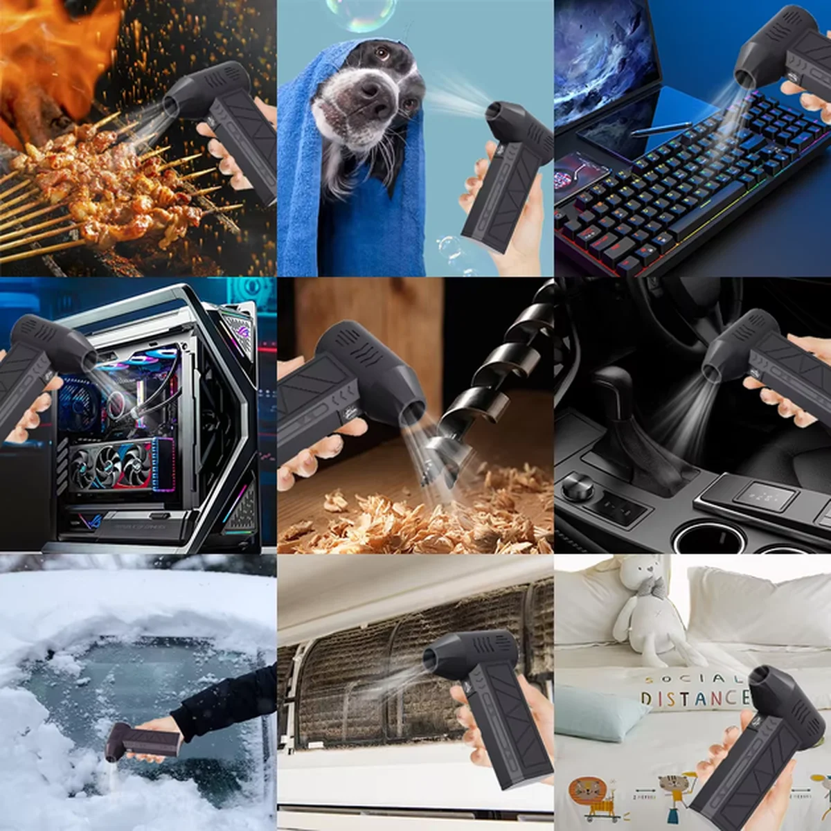 Мини-турбовентилятор Mini Jet Fan ZX7400-SE/PRO Черный