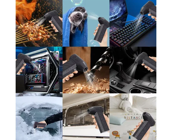 Міні-турбовентилятор Mini Jet Fan ZX7400-SE/PRO Чорний