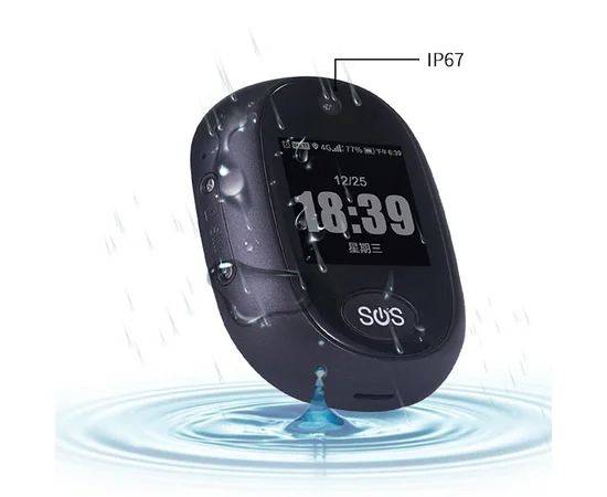 Трекер GPS V45 Tracker Pendant with display SIM (4GLTE with 2GGSM fallback) 6000mAh Black