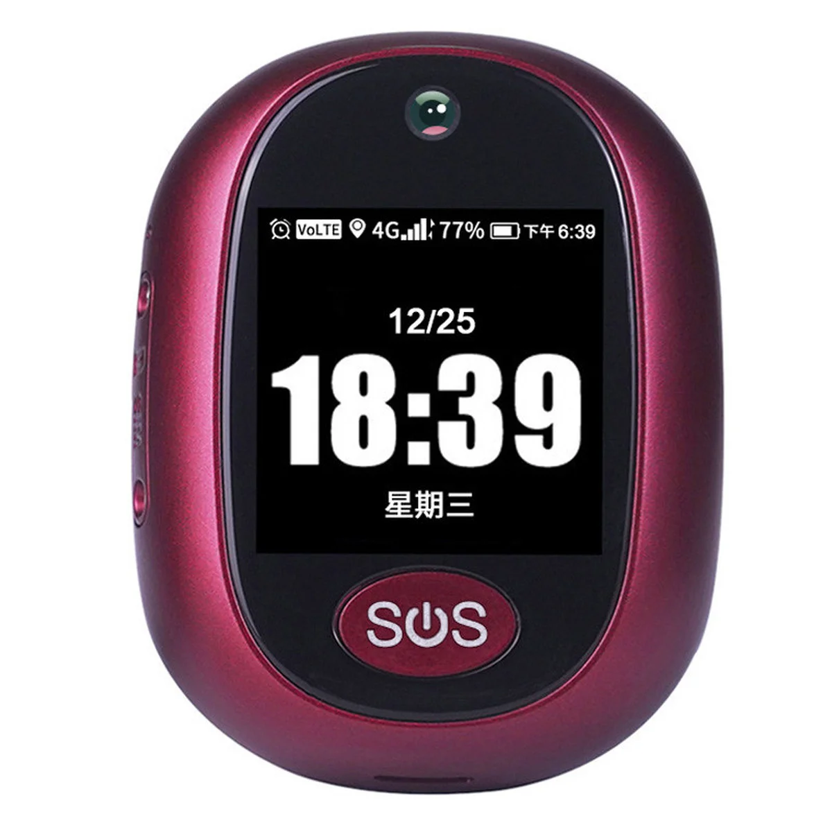 Трекер GPS V45 Tracker Pendant with display SIM (4GLTE with 2GGSM fallback) 6000mAh Red