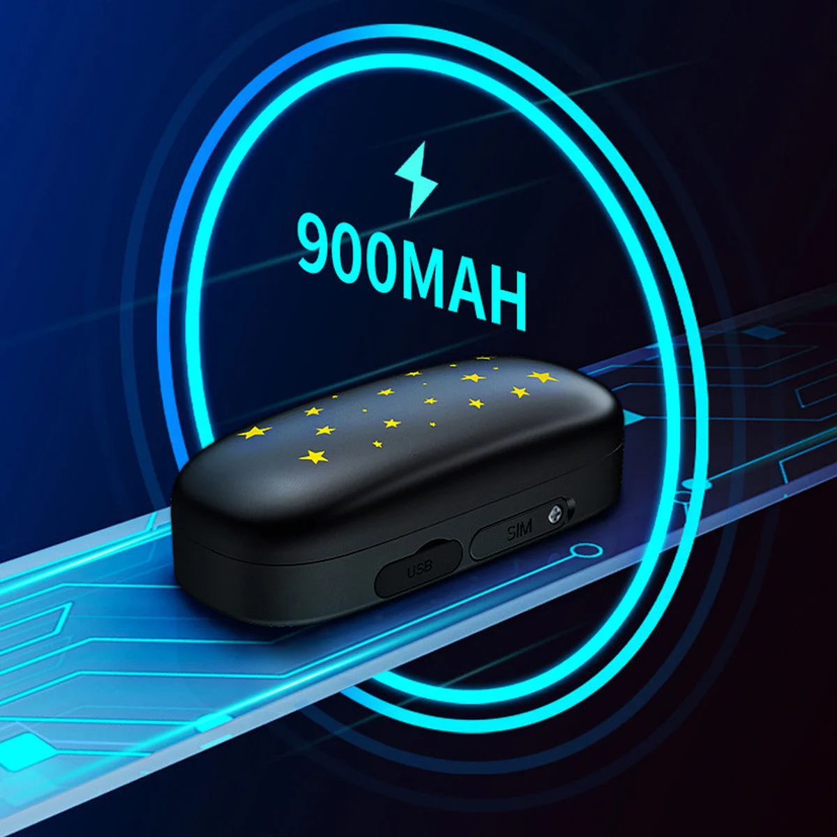 Трекер GPS для животных V53 Pet Tracker SIM (4GLTE) 900mAh Black