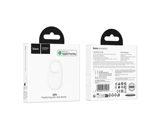 Трекер Hoco E94 Star intelligent positioning anti-lost device Pearl White