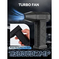 Турбофен "Mini Turbo Jet Fan" 130000 RPM X3 Чорний