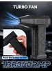 Турбофен "Mini Turbo Jet Fan" 130000 RPM X3 Черный