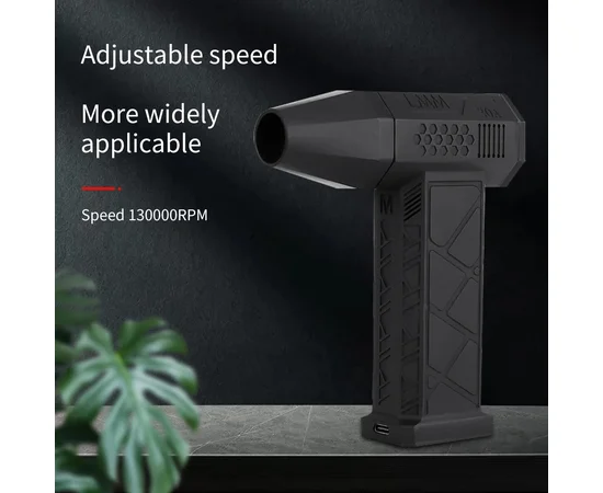 Турбофен "Mini Turbo Jet Fan" 130000 RPM X3 Черный