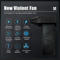 Турбофен "Violent Fan" 130000 RPM X4 Чорний
