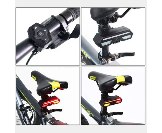 Трекер GPS велосипедний V03B Bike Tacker+Auto Tail Light 2in1 SIM (4GLTE+3GWCDMA+2GGSM) 140/2400mAh Black