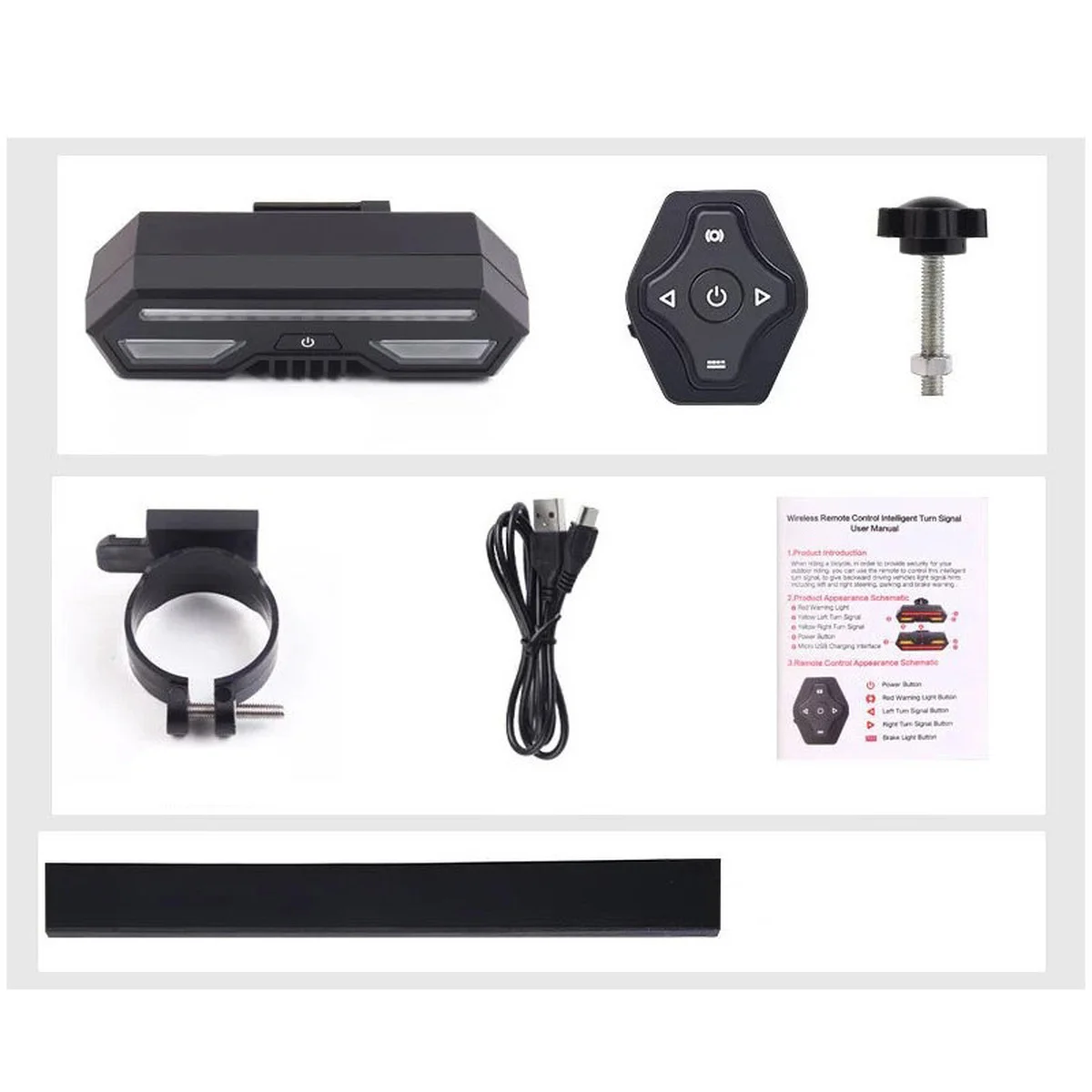 Трекер GPS велосипедний V03B Bike Tacker+Auto Tail Light 2in1 SIM (4GLTE+3GWCDMA+2GGSM) 140/2400mAh Black