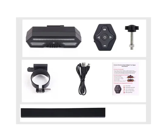 Трекер GPS велосипедний V03B Bike Tacker+Auto Tail Light 2in1 SIM (4GLTE+3GWCDMA+2GGSM) 140/2400mAh Black