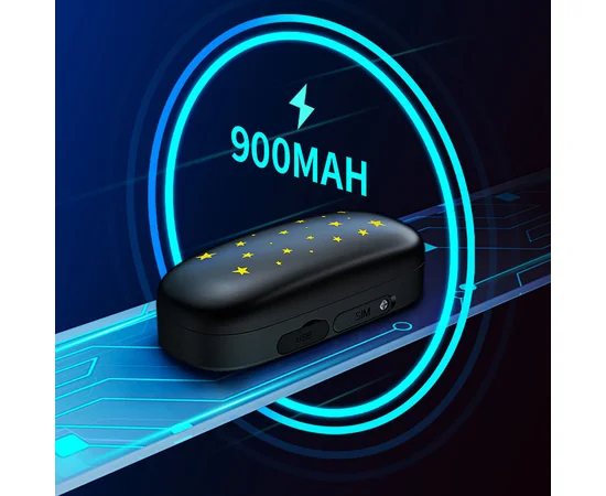 Трекер GPS для животных V53 Pet Tracker SIM (4GLTE) 900mAh Black