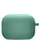 Силиконовый футляр с микрофиброй для наушников Airpods 4 Зеленый / Pine Needle
