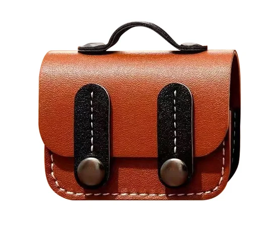 Кожаный футляр Briefcase для наушников AirPods Pro Brown / Black