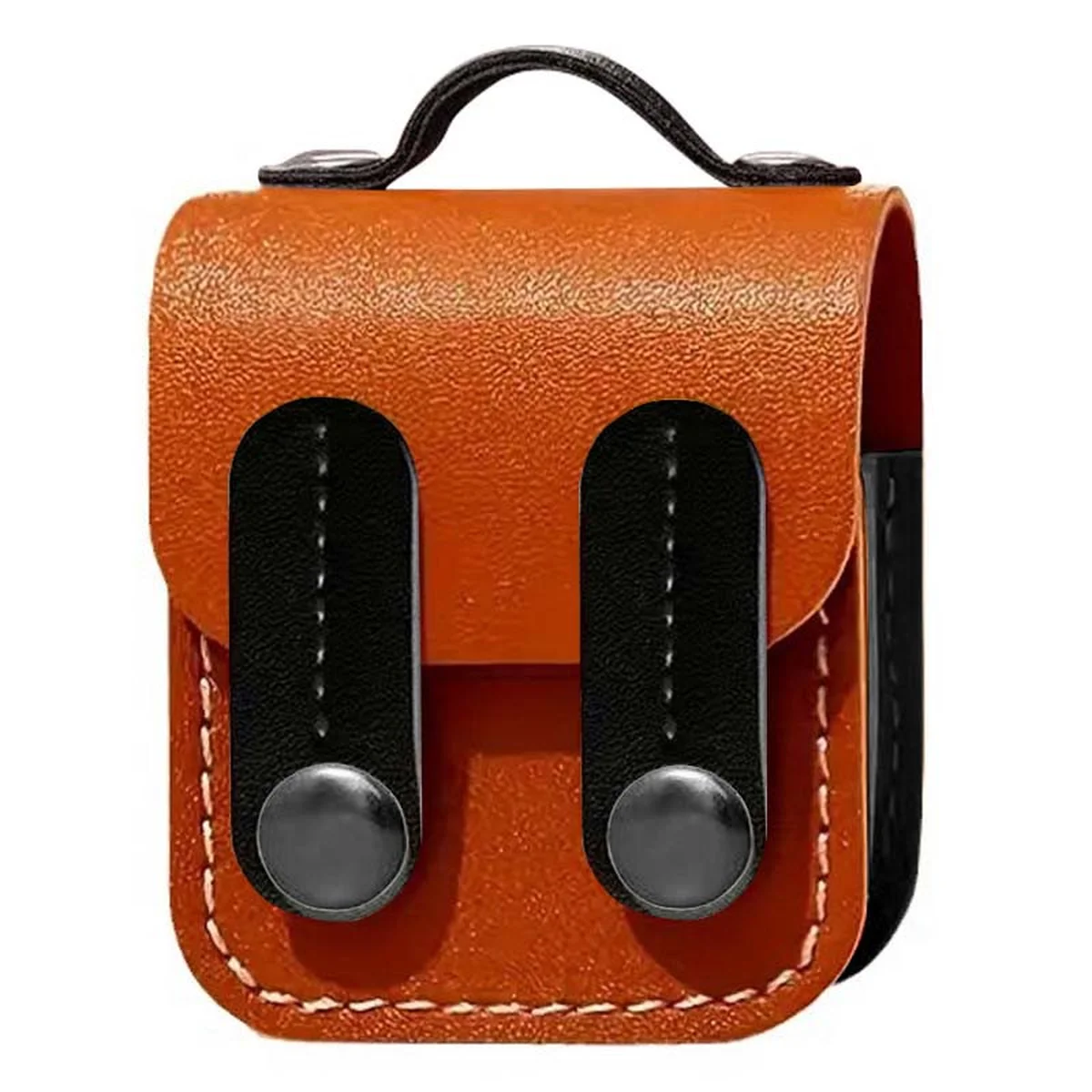 Кожаный футляр Briefcase для наушников AirPods 1/2 Brown / Black