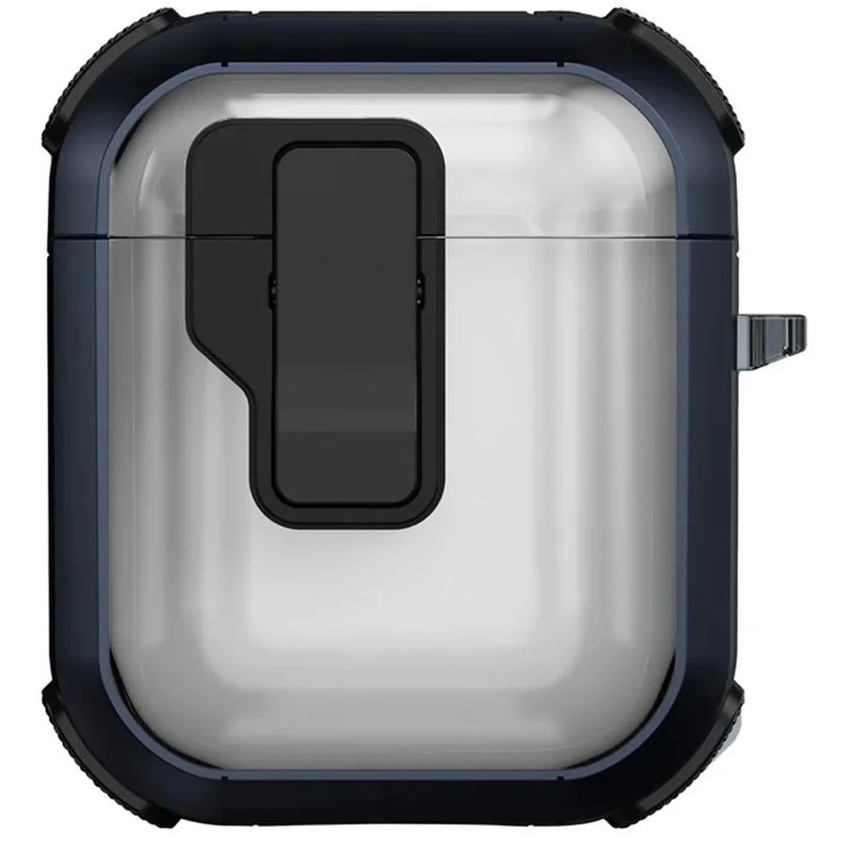Футляр противоударный Locking Button для наушников Airpods 1/2 Blue