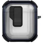 Футляр противоударный Locking Button для наушников Airpods 1/2 Blue