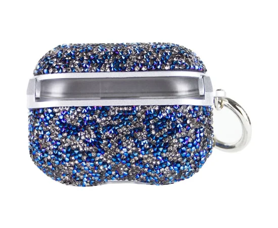 TPU чехол Bling World Rock Diamond для наушников AirPods 4 Синий