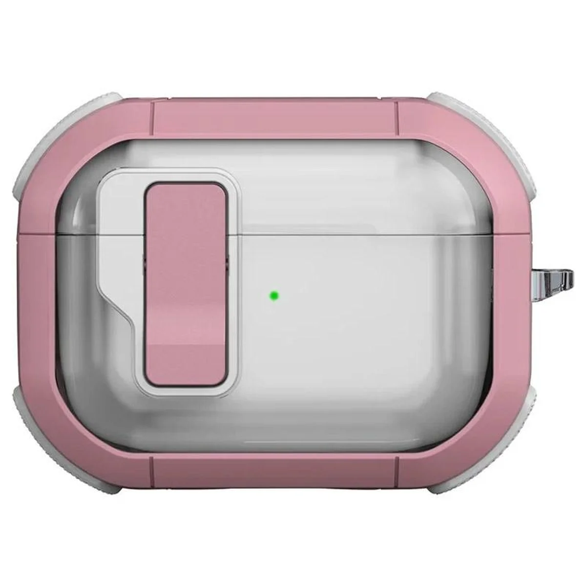 Футляр противоударный Locking Button для наушников Airpods Pro 3 Pink