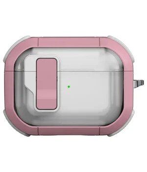 Футляр противоударный Locking Button для наушников Airpods Pro 3 Pink