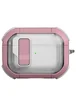 Футляр противоударный Locking Button для наушников Airpods Pro 3 Pink