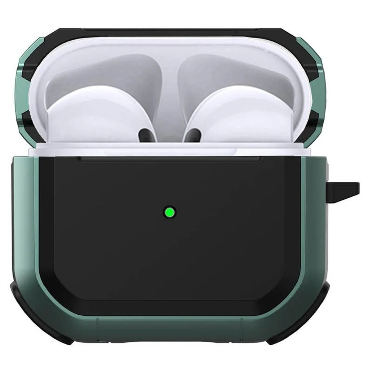 Протиударний футляр Black ed. для навушників Airpods Pro 2 / Pro Apple Green