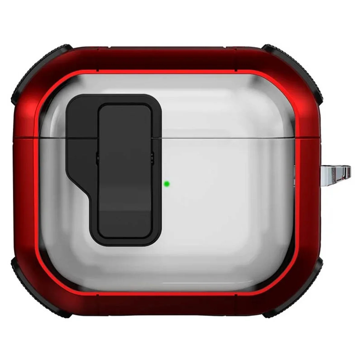 Футляр противоударный Locking Button для наушников Airpods 4 Red