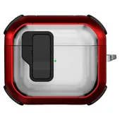 Футляр противоударный Locking Button для наушников Airpods 3 Red