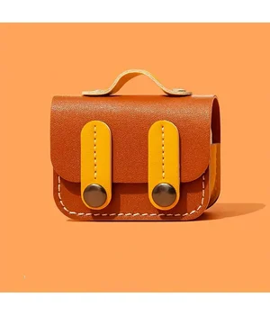 Шкіряний футляр Briefcase для навушників AirPods Pro 2 / Pro Brown / Yellow