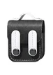 Кожаный футляр Briefcase для наушников AirPods 1/2 Black / White
