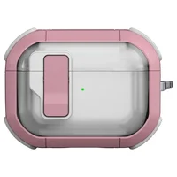 Футляр противоударный Locking Button для наушников Airpods Pro 2 / Pro Pink
