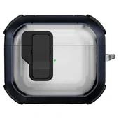 Футляр противоударный Locking Button для наушников Airpods 4 Blue
