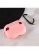Силиконовый футляр с микрофиброй для наушников Airpods Pro 3 Розовый / Pink