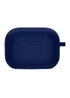 Силиконовый футляр с микрофиброй для наушников Airpods 4 Темно-синий / Midnight blue
