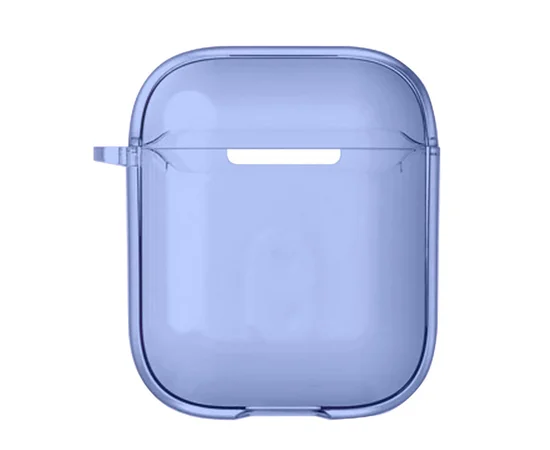 Футляр TPU Colorful для наушников Airpods 1/2 Blue