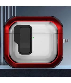 Футляр протиударний Locking Button для навушників Airpods 4 Red
