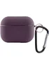 Силіконовий футляр з мікрофіброю для навушників Airpods Pro 3 Фіолетовий / Elderberry