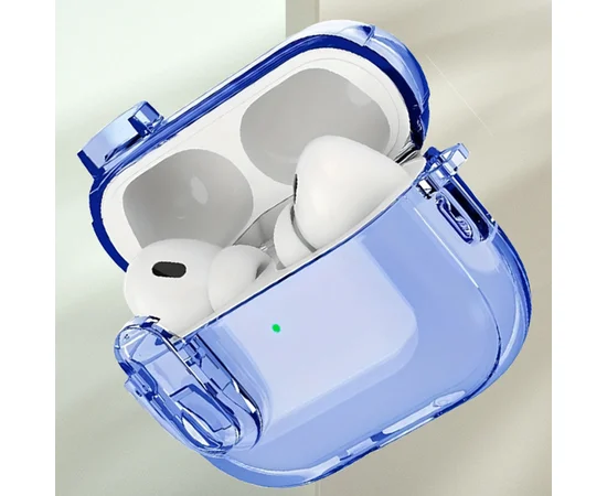 Футляр TPU Colorful для наушников Airpods Pro 2 / Pro Blue