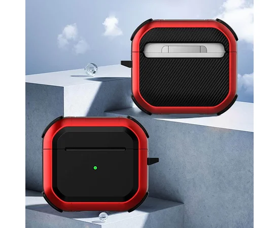 Протиударний футляр Black ed. для навушників Airpods 4 Red